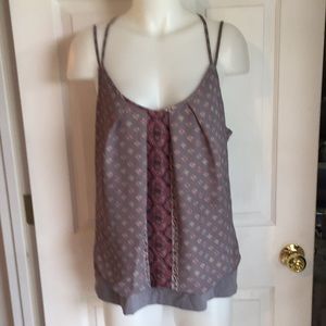 Very cute Gray Top with straps Size XL
